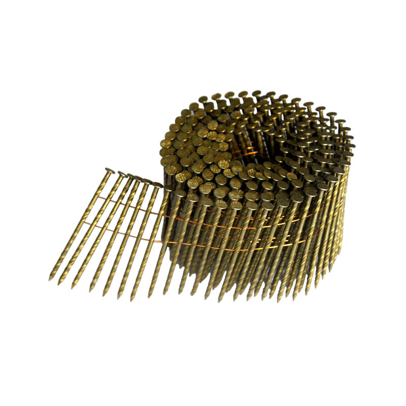Woodworking Nails Pneumatic Thread Coil Nails Q235 Spiral Pallet Packaging Box Metal Polished Rod Coil Nails Manufacturers Wholesale