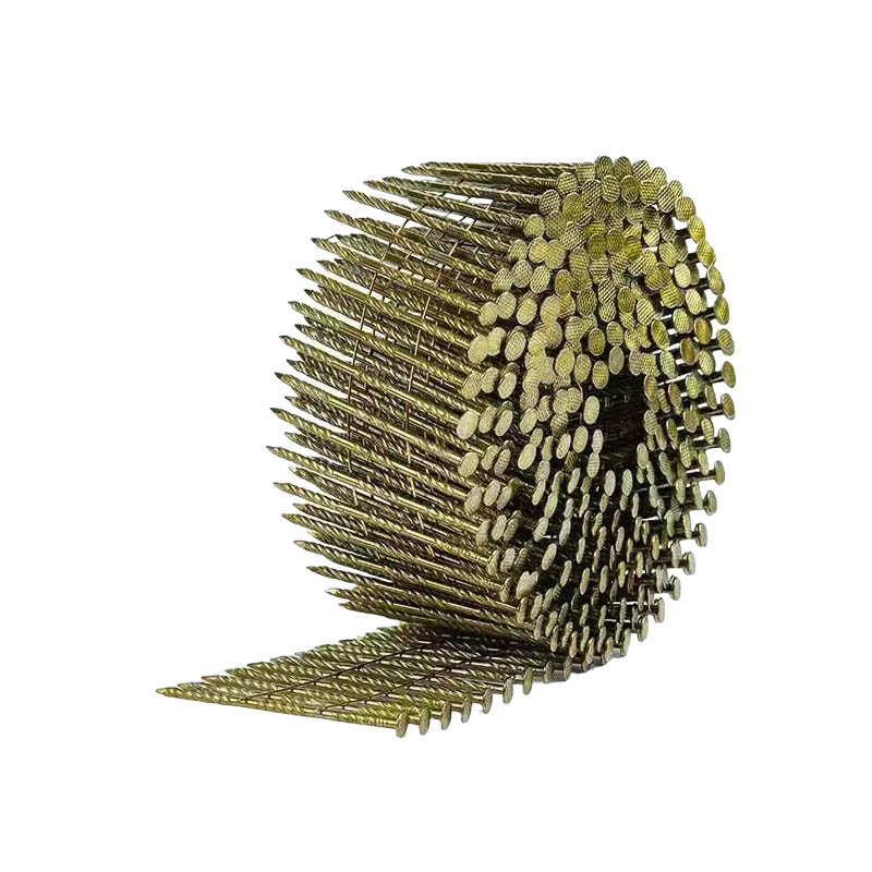 Threaded Polished Rod Coil Nail Hardware Manufacturer Packaging Q235 Material Spiral Pallet Packaging Box Metal Coil Nail