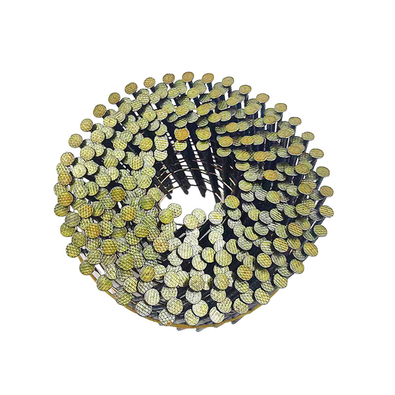 Customized Threaded Polished Rod Coil Nail Hardware Manufacturer Packaging Q235 Material Spiral Pallet Packaging Box Metal Coil Nail