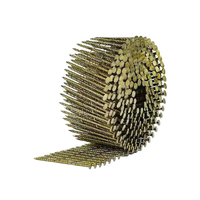 Customized Threaded Polished Rod Coil Nail Hardware Manufacturer Packaging Q235 Material Spiral Pallet Packaging Box Metal Coil Nail